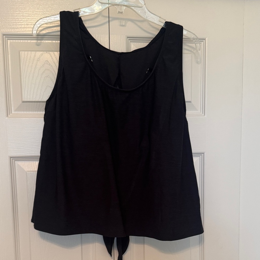 Kona Sol Black Tankini Swim Top Size X